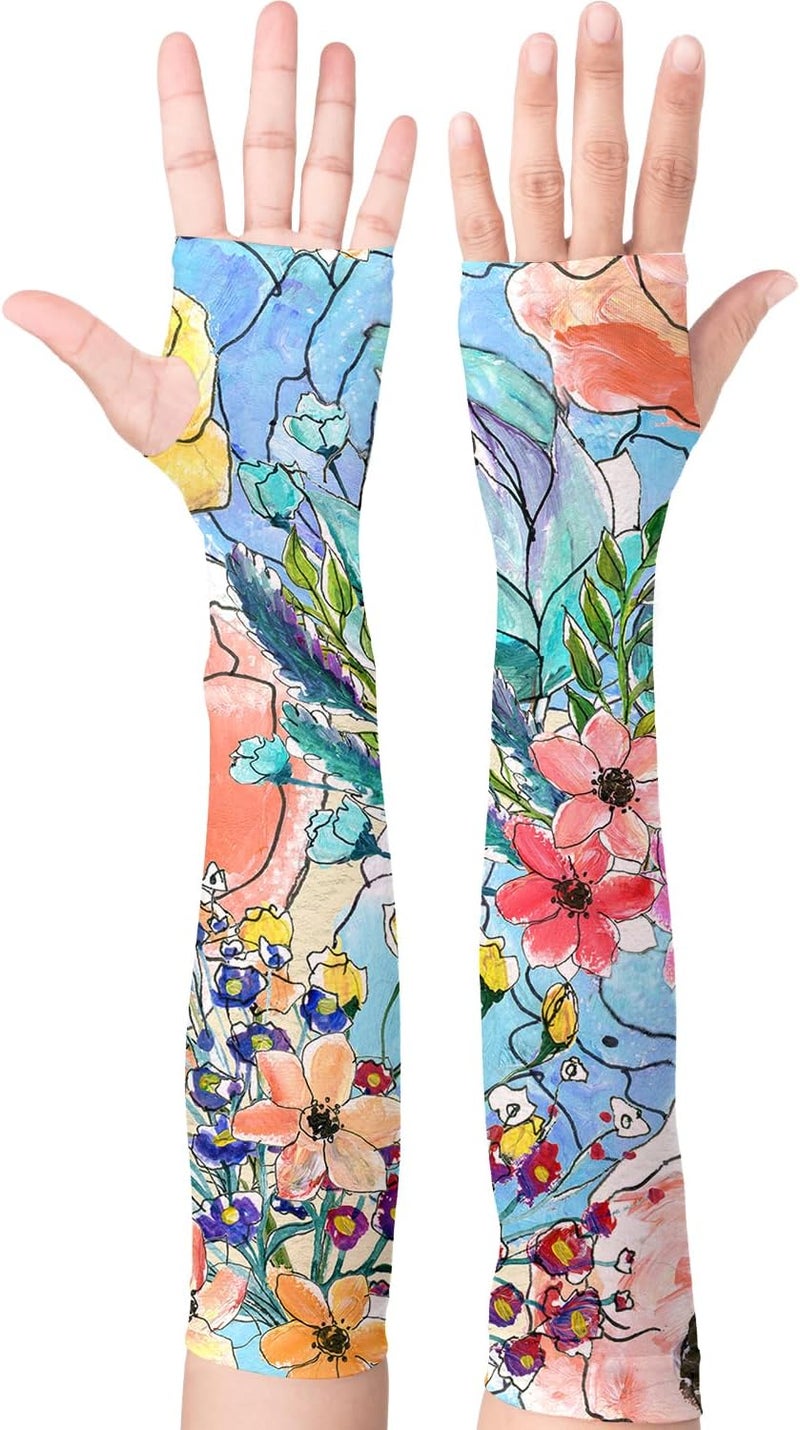 YPHCDO Store Gardening Sleeves Farm Sun Protection Arm Cooling Sleeves Thorn Proof Garden for Women Men with Thumb Hole - Image 1